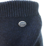 Chanel Ribbed Knit Pencil Skirt Navy Size 36