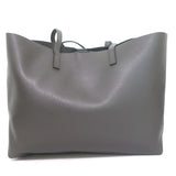 Saint Laurent Shopping Tote Dark Gray Leather Large Shoulder Bag