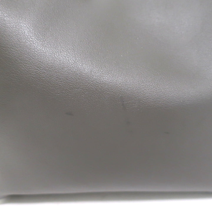 Saint Laurent Shopping Tote Dark Gray Leather Large Shoulder Bag