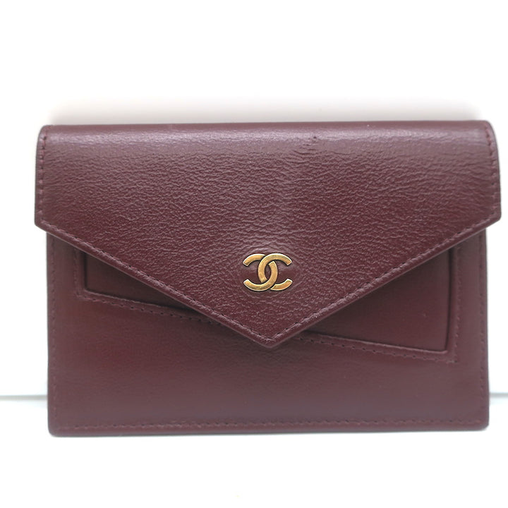 Chanel 2016 Coco Envelope Flap Bag Beige Chevron Quilted Leather Crossbody