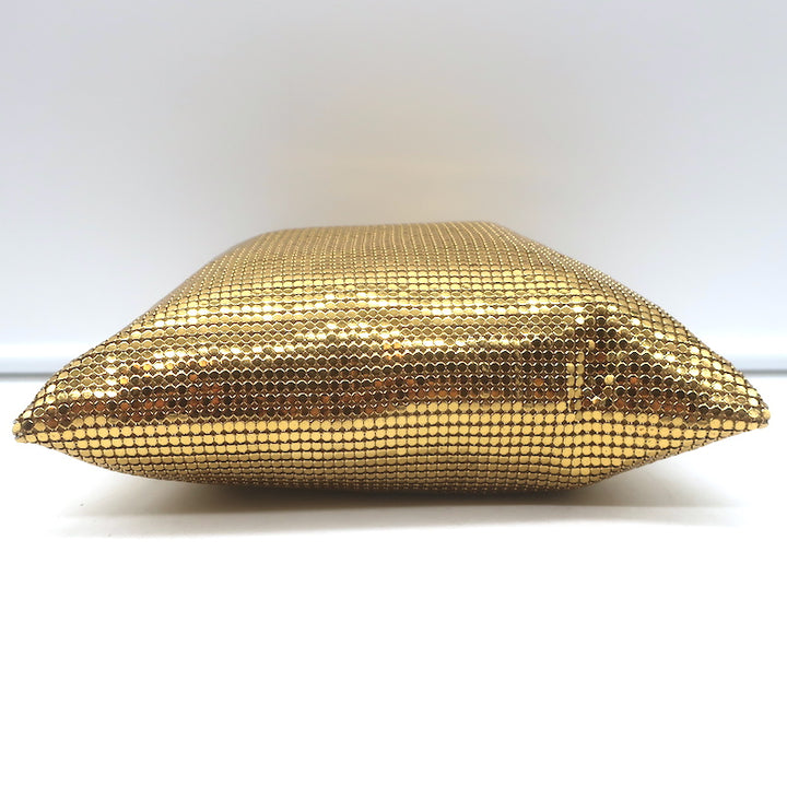 Whiting &amp; Davis Gold Mesh Kiss Lock Mini Evening Bag