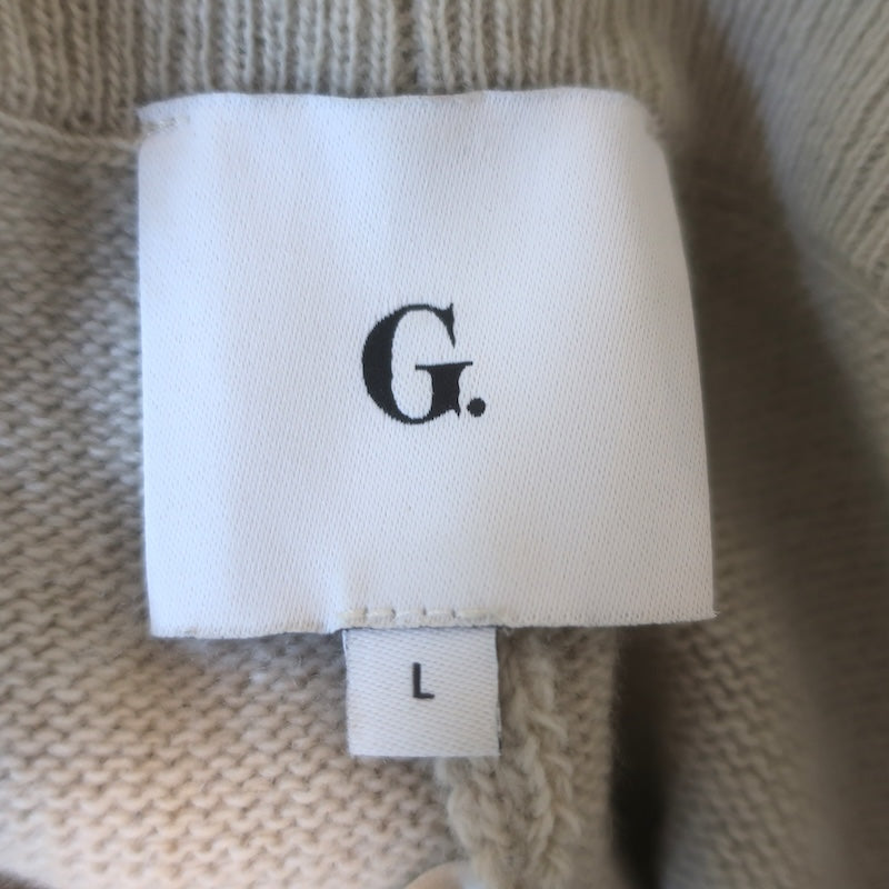 G. Label by goop Joey Wide Leg Sweater Pants Oatmeal Merino Wool Size Large