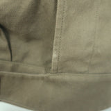 Saint Laurent Cropped Military Jacket Olive Brown Cotton Size 38