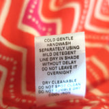 Natalie Martin Stevie Tassel Mini Dress Red Zig Zag Print Size Small