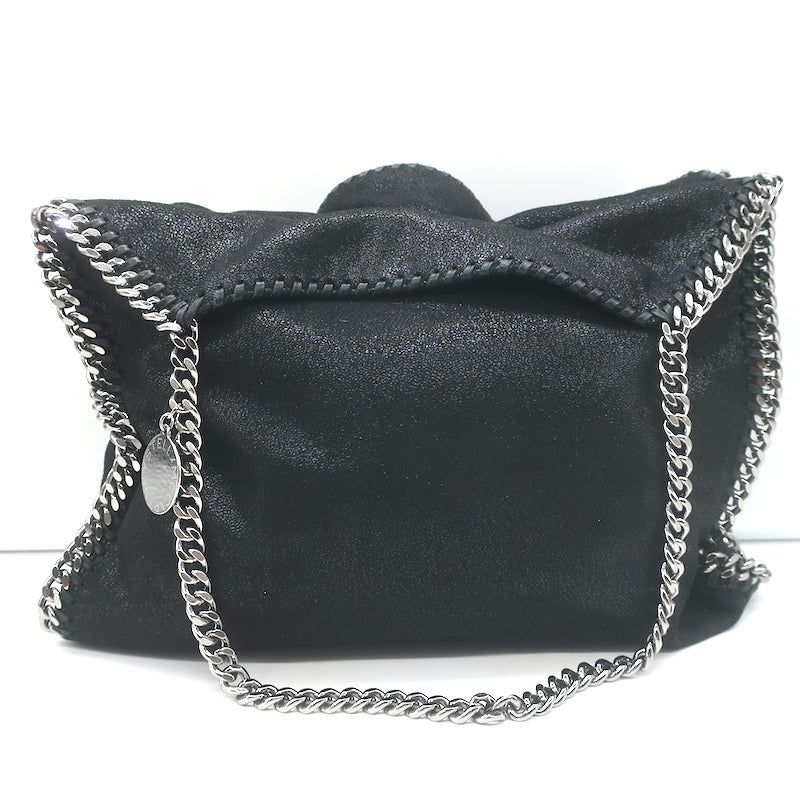 Stella McCartney Falabella Medium Shoulder Bag Black Faux Leather NEW