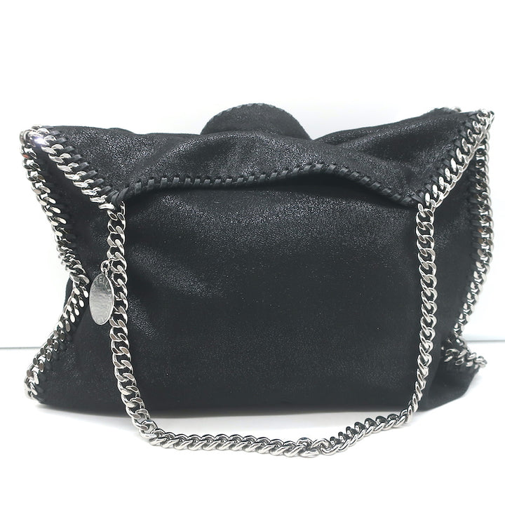 Stella McCartney Falabella Medium Shoulder Bag Black Faux Leather NEW