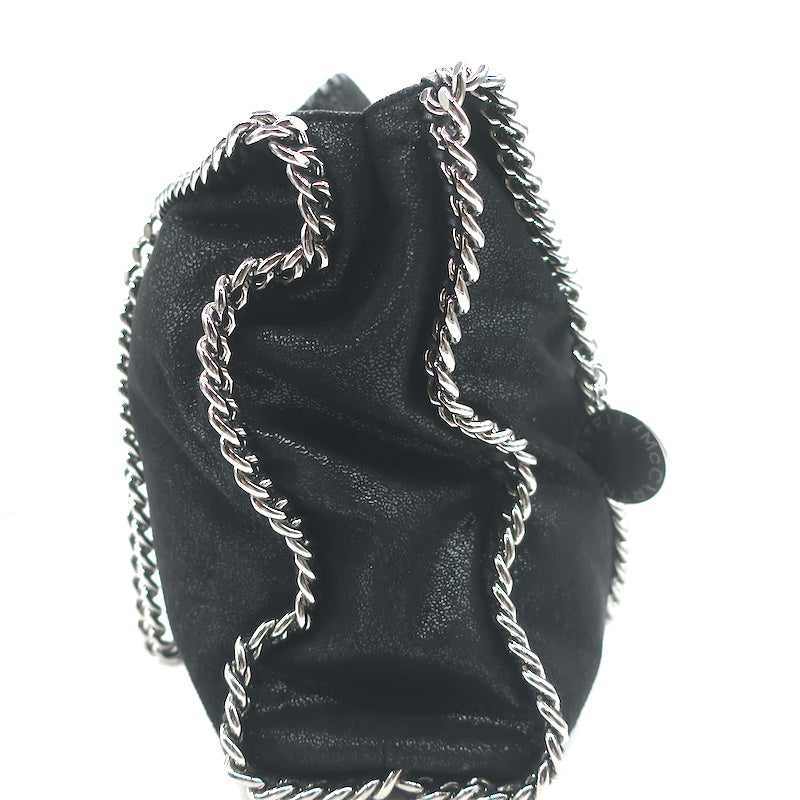 Stella McCartney Falabella Medium Shoulder Bag Black Faux Leather NEW