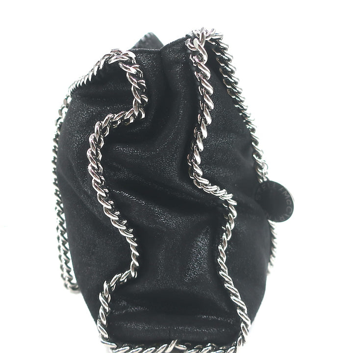Stella McCartney Falabella Medium Shoulder Bag Black Faux Leather NEW