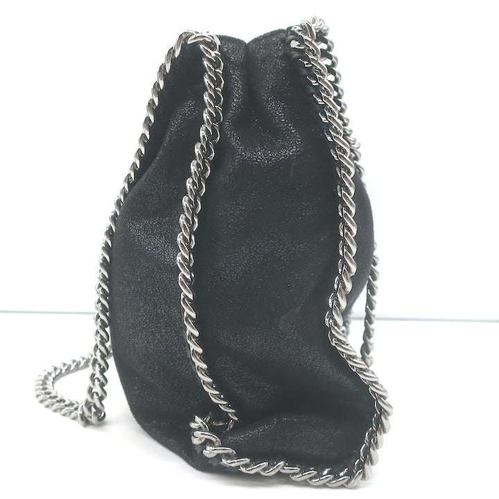 Stella McCartney Falabella Medium Shoulder Bag Black Faux Leather NEW