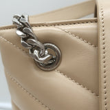 Saint Laurent LouLou Small Tote Beige Y Quilted Leather Crossbody