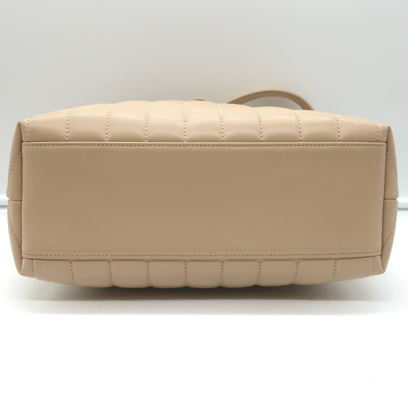Saint Laurent LouLou Small Tote Beige Y Quilted Leather Crossbody