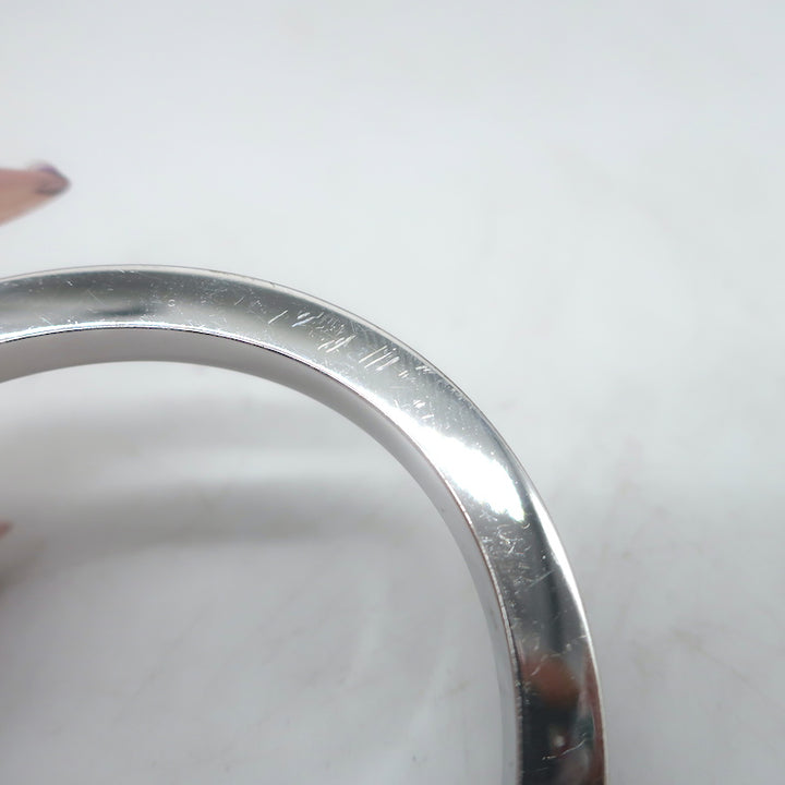 Tiffany &amp; Co. T Pavé Diamond Square Bracelet 18K White Gold Size Small