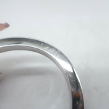 Tiffany & Co. T Pavé Diamond Square Bracelet 18K White Gold Size Small