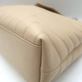 Saint Laurent LouLou Small Tote Beige Y Quilted Leather Crossbody