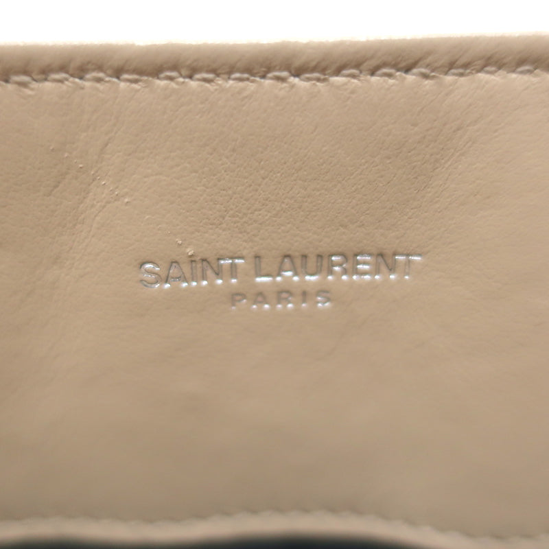 Saint Laurent LouLou Small Tote Beige Y Quilted Leather Crossbody