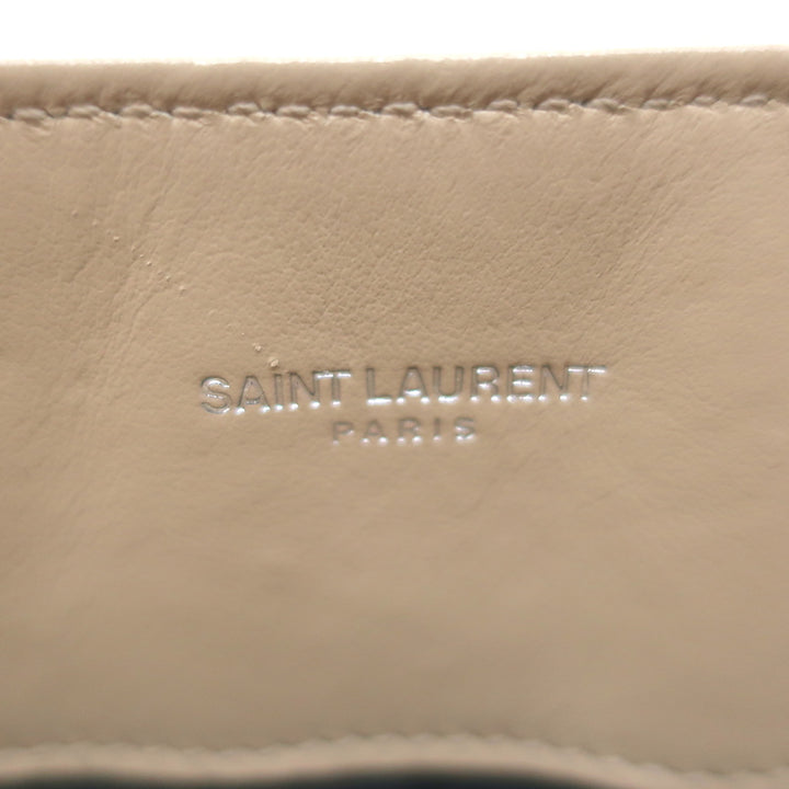 Saint Laurent LouLou Small Tote Beige Y Quilted Leather Crossbody