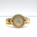 Ebel Beluga 18k Gold 24mm Diamond Bezel Watch 866969