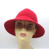 Patricia Underwood Felt Hat Red Size Small/Medium
