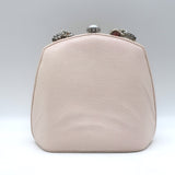 Judith Leiber Jewel-Strap Mini Bag Light Pink Lizard Skin