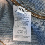 Dolce & Gabbana Anchor-Embroidered Jean Jacket Blue Denim Size 46