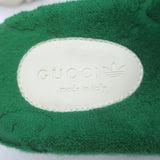 Gucci x Adidas GG Terry Cloth Platform Slide Sandals Green Size 37