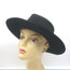 JW Bennett Bolero Hat Black Felt Size 7