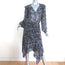 Isabel Marant Etoile Asymmetrical Midi Dress Enna Printed Chiffon Size 38