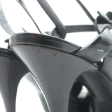 Saint Laurent Tribute 105 Platform T-Strap Sandals Black Patent Leather Size 37