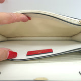 Valentino Rockstud Wallet on Chain Cream Leather Small Clutch Bag