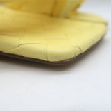 Bottega Veneta Lido Mules Pastel Yellow Intrecciato Leather Size 40