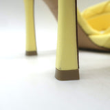 Bottega Veneta Lido Mules Pastel Yellow Intrecciato Leather Size 40