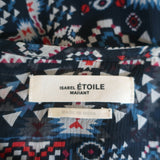 Isabel Marant Etoile Asymmetrical Midi Dress Enna Printed Chiffon Size 38