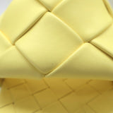Bottega Veneta Lido Mules Pastel Yellow Intrecciato Leather Size 40