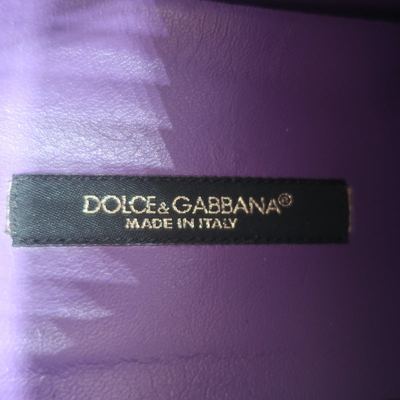Dolce &amp; Gabbana Capri Gold Glitter Running Sneakers Black Suede Size 37 NEW