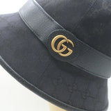 Gucci Original GG Canvas Bucket Hat Black Size Small Unisex
