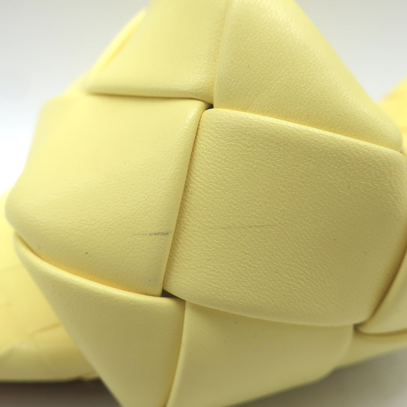 Bottega Veneta Lido Mules Pastel Yellow Intrecciato Leather Size 40