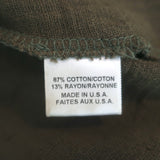 MISA Ruffled Mini Dress Verene Olive Grommet-Trim Gauze Size Small