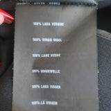 Prada Contrast-Neck Shift Dress Black Virgin Wool Crepe Size 38