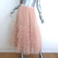 LoveShackFancy Lyric Tiered Tulle Midi Skirt Blush Size 4