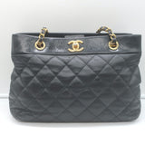 Chanel 2013 Soft Elegance Tote Black Quilted Leather Medium Shoulder Bag