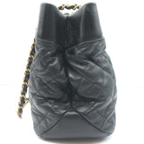 Chanel 2013 Soft Elegance Tote Black Quilted Leather Medium Shoulder Bag