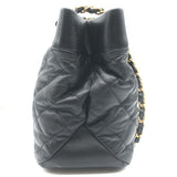 Chanel 2013 Soft Elegance Tote Black Quilted Leather Medium Shoulder Bag