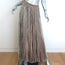 Forte Forte Pleated Maxi Skirt Gold Metallic Size 1