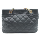 Chanel 2013 Soft Elegance Tote Black Quilted Leather Medium Shoulder Bag