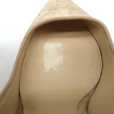 Jimmy Choo Romy 100 Crushed Velvet Pumps Nude Size 36 Pointed Toe Heels