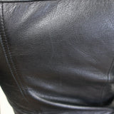 Balmain Multi-Pocket Leather Moto Jacket Black Quilted Leather Size 36