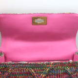 Valentino Roman Stud Rainbow Knit Chain Strap Shoulder Bag NEW
