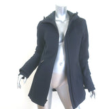 Prada Linea Rossa Hooded Padded Coat Dark Navy Size 40 Zip-Up Jacket