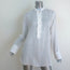 Forte Forte Ruffle Shirt White Cotton-Silk Size 1 Long Sleeve Top