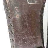 Bottega Veneta Intrecciato Leather Ballet Flats Dark Brown Size 38